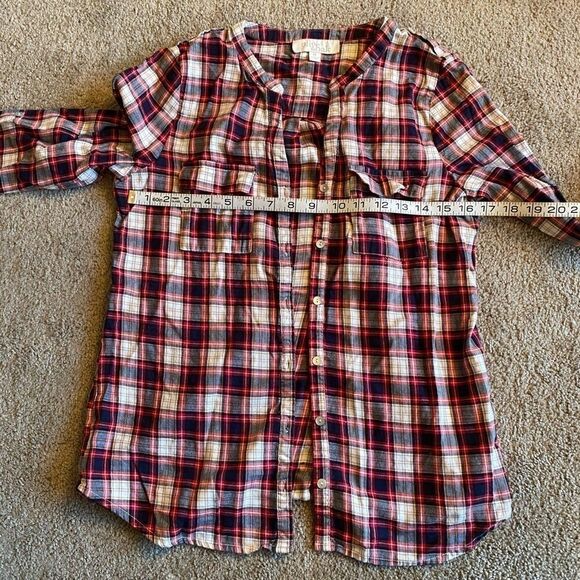 Olive & Oak, fall flannel patterned button down - Picture 9 of 10